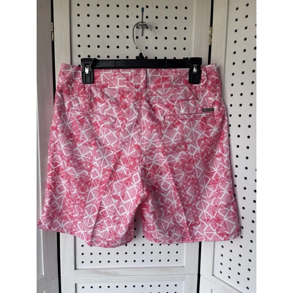 Adidas Golf Shorts Women's 6 Geo Print Zip Snap‎ Athletic